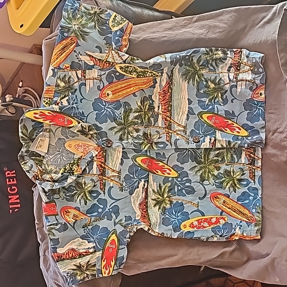 Toddler Hawaiian button shirt